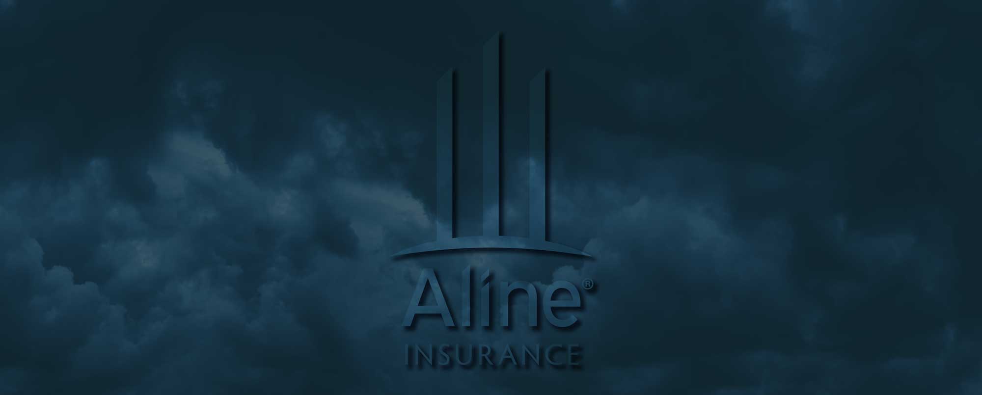 Aline Insurance Services Storm Logo